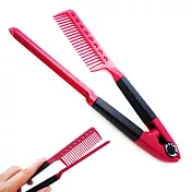 日本V型夾式整髮梳直髮蓬鬆柔順空氣感造型美髮整理造型梳夾