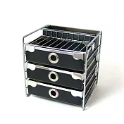 【ABEL】歐風輕巧收納櫃(黑色)