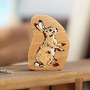 KODOMO NO KAO 森林系木頭印章(野兔)(A)