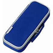 超輕大容量附側袋筆袋/藍