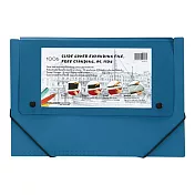 【富美特】桌上型13格檔案文件風琴包-A4．Pretty Office系列藍