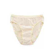 【和諧生活有機棉】仕女高叉內褲(2入) M 原棉米白