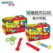 【義大利 GIOTTO】寶寶超軟黏土-紅黃(4合1)