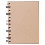 [MUJI 無印良品]植林木不易透色雙環筆記本(橫線)/A7.米