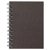 [MUJI 無印良品]植林木不易透色雙環筆記本(橫線)/A7.深灰