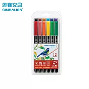 雄獅35彩艷筆12色