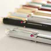 【HIGHTIDE】義大利經典四色原子筆(0.7mm)(銀色)