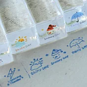 天氣報告小印章一套8個‧手帳好夥伴