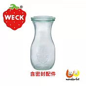 【玩德瘋_德國Weck】763玻璃瓶附玻璃蓋與密封配件 Juice Jar 290ml 單瓶裝