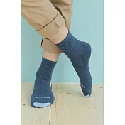 【Footer除臭襪】螺旋氣墊輕壓力除臭襪T98(男款)L                             藍色