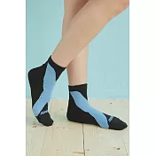 【Footer除臭襪】X系列輕壓力機能除臭襪T100(女款)M                             黑色