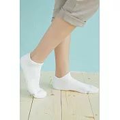 【Footer除臭襪】素面氣墊運動船短襪T31M(女款)M                             白色