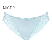 [MIGER密格內衣]蕾絲迷情中低腰三角內褲-6981-台灣製-FREE水色