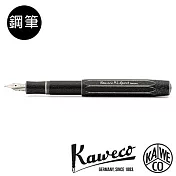 德國KAWECO AL Sport Stonewashed水磨系列鋼筆 黑F