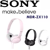 Sony MDR-ZX110  隨身好音質 可折疊方便攜帶 舒適耳罩式耳機 3色 甜心粉 公司貨保固一年 甜心粉