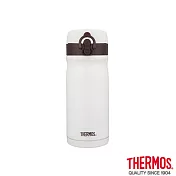 【THERMOS 膳魔師】繽紛歐蕾 不鏽鋼真空保溫瓶0.35L(JMY-352MR-VAN)白色
