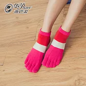 蒂巴蕾TOE SOCKS乾爽五指短襪-午夜的金色夕陽                              粉紅