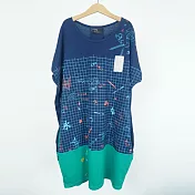 ：Urb.【筆記本】口袋洋裝款FREE深藍