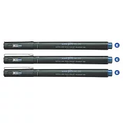 (3支1包)三菱代用針筆0.4藍