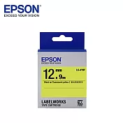 EPSON 愛普生LK-4YBF C53S654417標籤帶(螢光12mm )黃黑