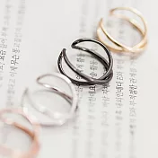 Sandra珊卓拉-立體感無限戒指金色