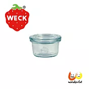 【玩德瘋_德國Weck】755玻璃瓶附玻璃蓋與密封配件 mini Mold 50ml 單瓶裝