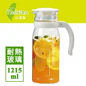 [台玻]直立式象牙白耐熱玻璃壺1215ml
