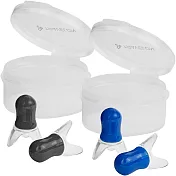 《TRAVELON》防噪矽膠耳塞組(黑藍)