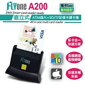 FLYone A200 直立式 網路ATM晶片 + microSD + SD 多功能讀卡機 ( webATM 自然人憑證 金融卡 記憶卡 )