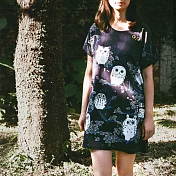 ：Urb.【貓頭鷹】女/方型綁繩多穿款FREE深藍