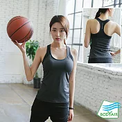 【BODYAIR嚴選】透氣減震BRA運動背心（瑜珈.慢跑.健身）L黑