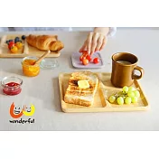 【玩德瘋_ACACIA】 長方形原木分隔餐盤