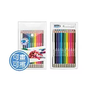 【雄獅】可擦拭色鉛筆12色
