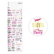 MIDORI 手帳專用貼紙Ⅶ-粉紅文字