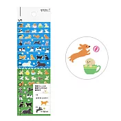 MIDORI 手帳專用貼紙Ⅶ-小狗款