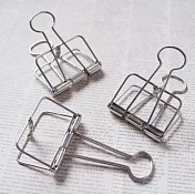 【VELOS】工業風金屬長尾夾3入組(XL)(銀)