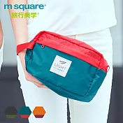 m square輕量手提收納包藍色