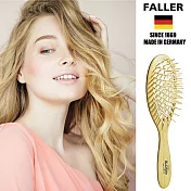 【德國FALLER芙樂梳具刷具】 德國製FSC橢圓櫸木氣墊木齒梳 防靜電柔順直髮(隨身攜帶 讓自己隨時美麗