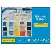 【Fabriano】Maxi Blocco Watercolour studio水彩本,CP冷壓,300G,27X35,75張 冷壓