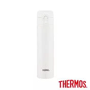 【THERMOS 膳魔師】超輕量 不鏽鋼真空保溫瓶0.4L(JNI-401-MVAN)MVAN(白色)