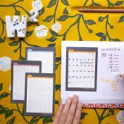 [W2Design] 和紋A7迷你手帳月曆貼x12枚入和紋