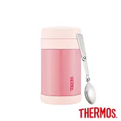 【THERMOS 膳魔師】不鏽鋼真空食物燜燒罐0.47L-F3024PK(櫻花粉)
