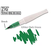 【Kuretake 日本吳竹】 亮彩唇膏型彩繪筆  深綠色 MS-55-042