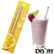 【OMORY】#304不鏽鋼環保吸管1入-M(贈清潔刷)M