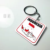 【國旗商品創意館】印尼造型鑰匙圈~