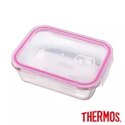 【THERMOS 膳魔師】耐熱玻璃保鮮盒1.05L(Z-GFC1050R-PK)PK(粉紅色)