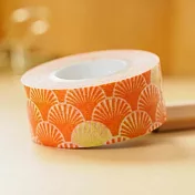【MARK’S】maste 和紙膠帶_青海波紋(橘)