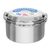 【日本寶馬】316不鏽鋼圓型雙層便當盒_14cm TA-S-126-14