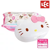日本LEC 純水99.9%濕紙巾 - Hello Kitty盒裝 (內含80抽x1包入)