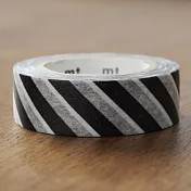 【日本mt和紙膠帶】1P_斜紋(黑)